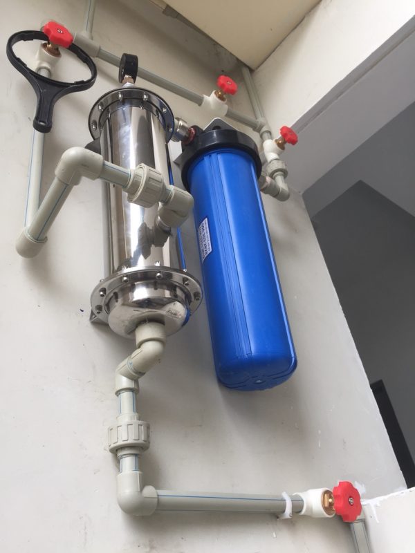 Màng siêu lọc gia đình UF Inox + lõi lọc bông dùng cho chung cư - Phân phối  máy lọc nước Karofi